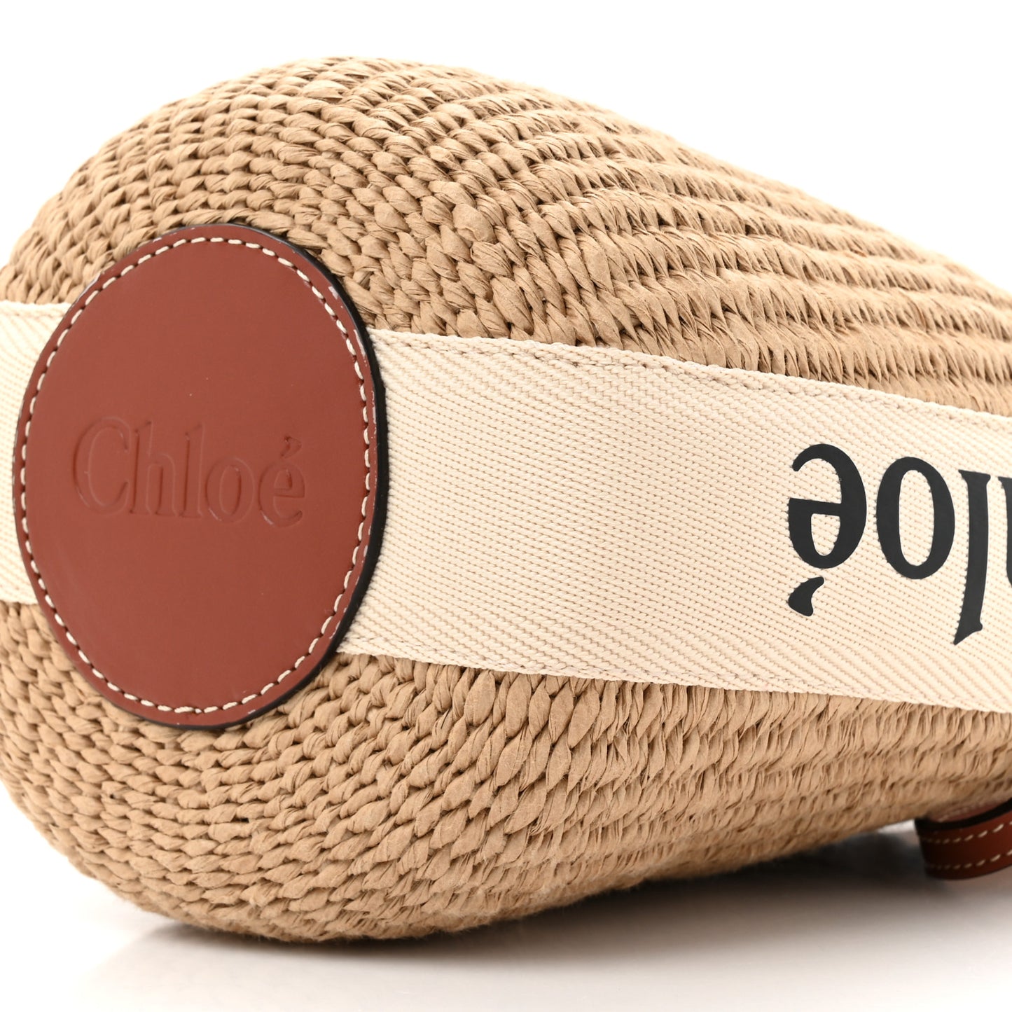 Natural Woven Fiber Small Woody Basket