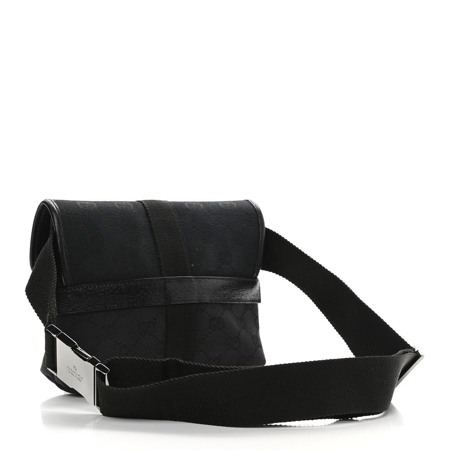 Gucci Monogram Waist Pouch Bag Black 2 of 9
