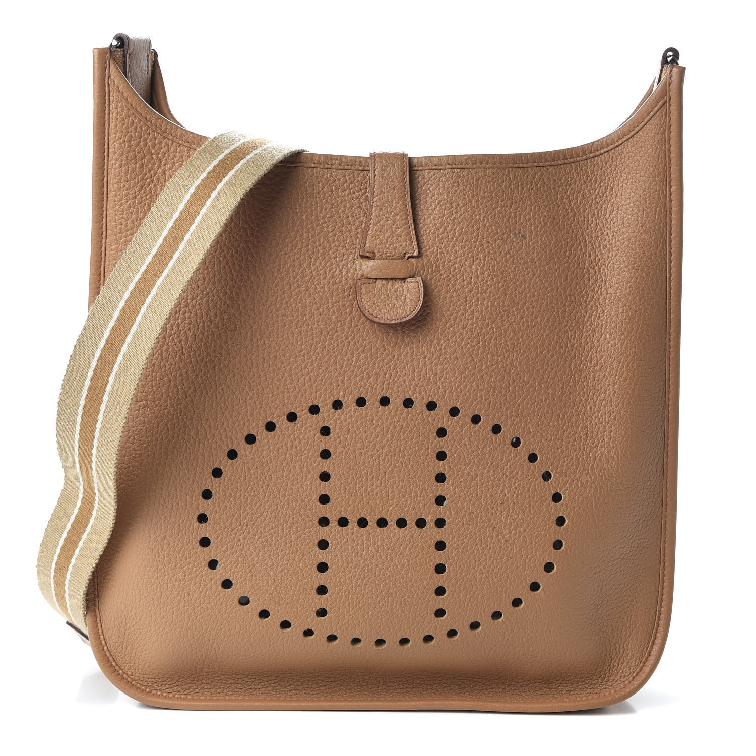 Hermes Togo Evelyne GM Tabac Camel 2 of 10