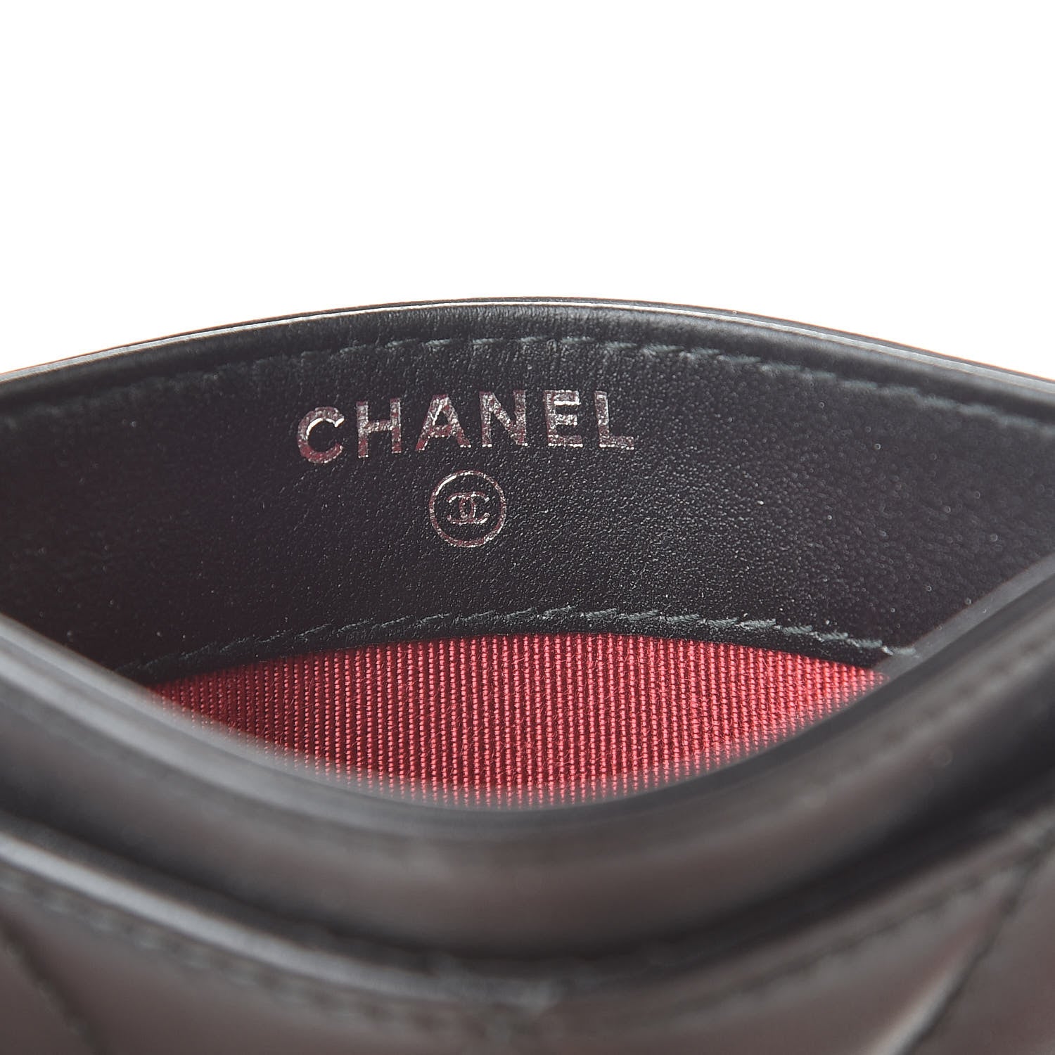 Chanel Aged Calfskin Quilted Gabrielle Card Holder Black 6 of 9