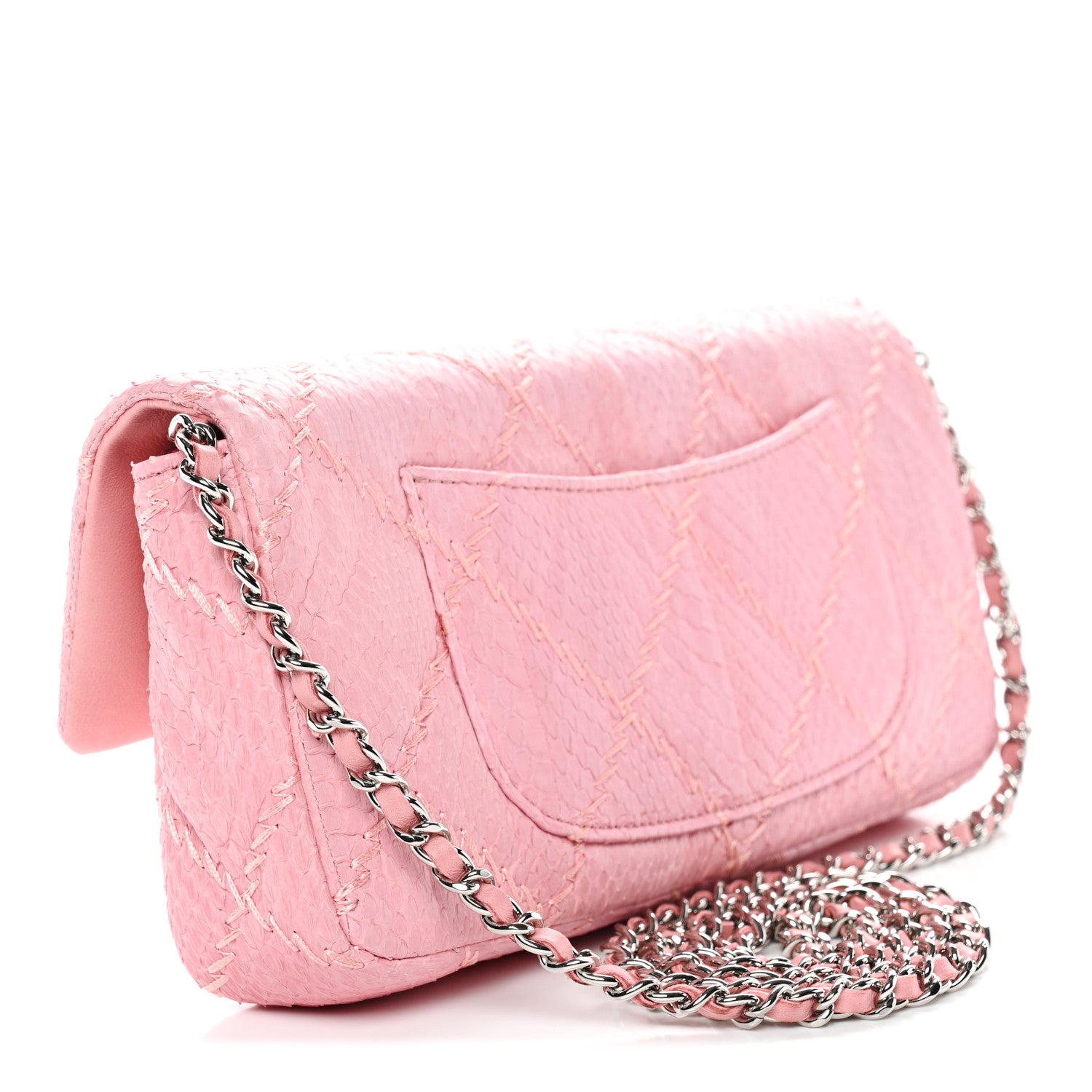 Chanel Snakeskin Ultimate Stitch Flap Pink 3 of 13