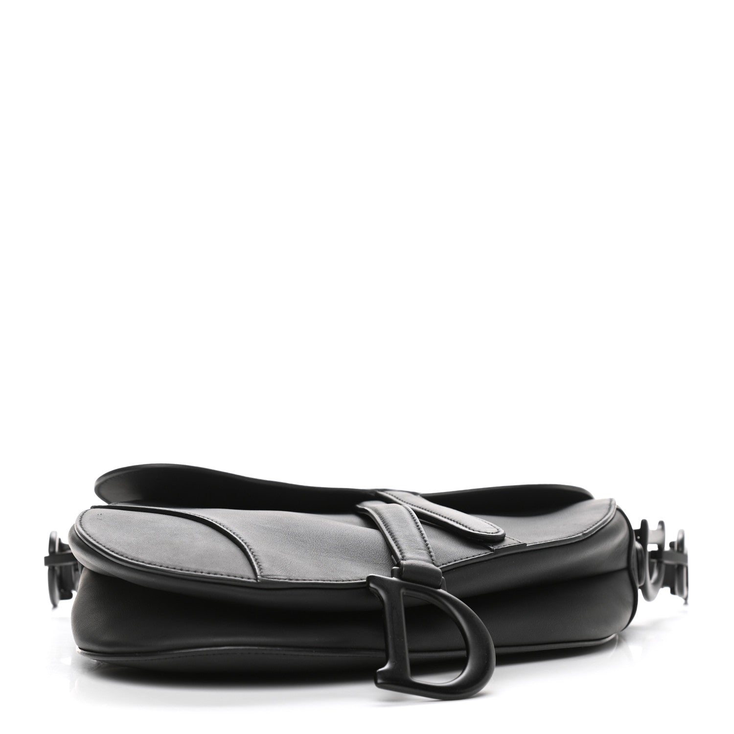 Christian Dior Ultra Matte Calfskin Saddle Bag Black 4 of 10