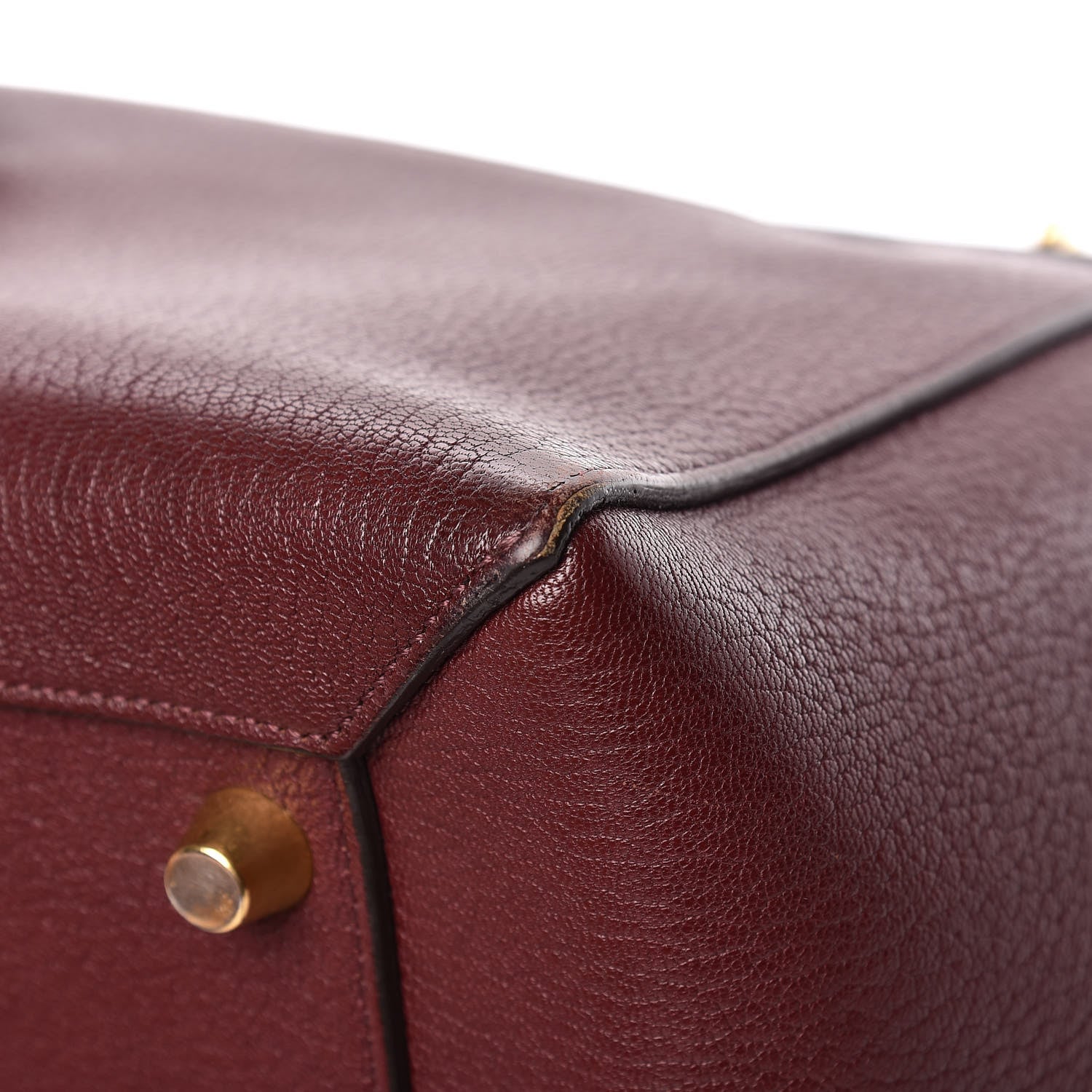 Celine Goatskin Smooth Calfskin Mini Belt Bag Burgundy 12 of 23