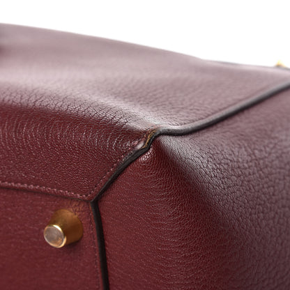 Celine Goatskin Smooth Calfskin Mini Belt Bag Burgundy 12 of 23