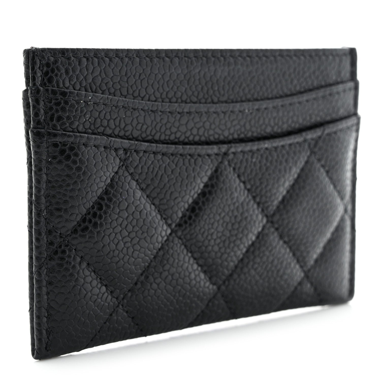 Chanel Caviar Quilted Card Holder Black 3 of 9
