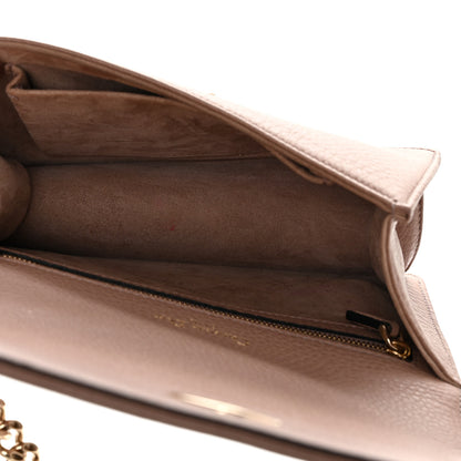 Christian Dior Grained Calfskin Small Diorama Flap Bag Taupe 8 of 13
