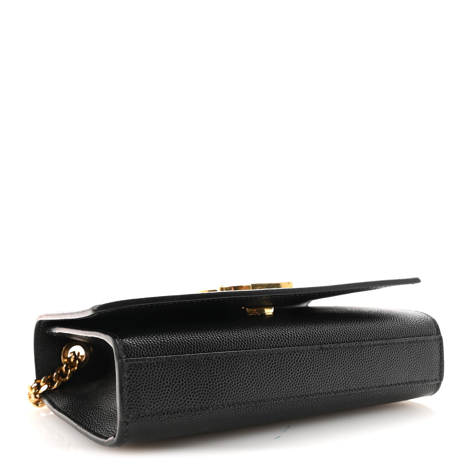 Saint Laurent Grain De Poudre Small Monogram Kate Satchel Black 4 of 9