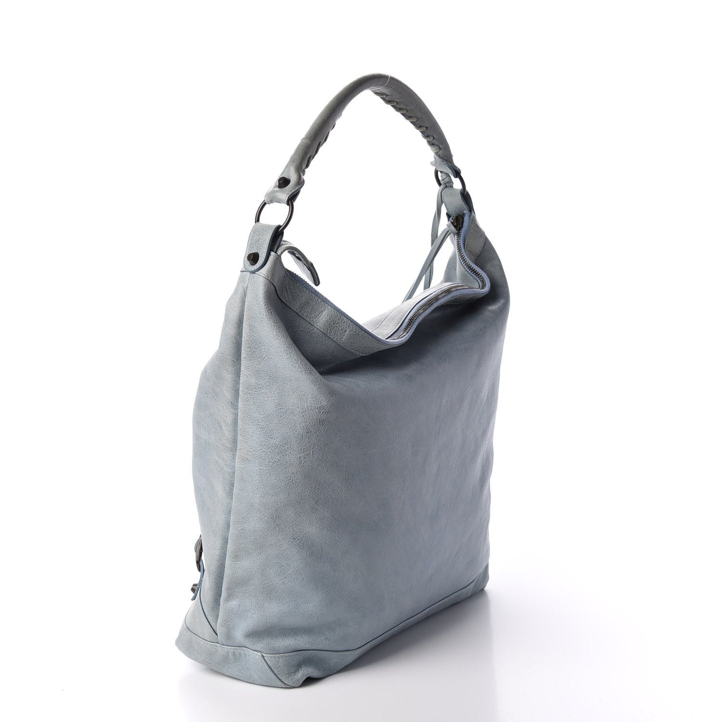 Agneau Classic Hardware Day Hobo Bleu Glacier