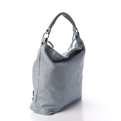 Balenciaga Agneau Classic Hardware Day Hobo Bleu Glacier 3 of 13