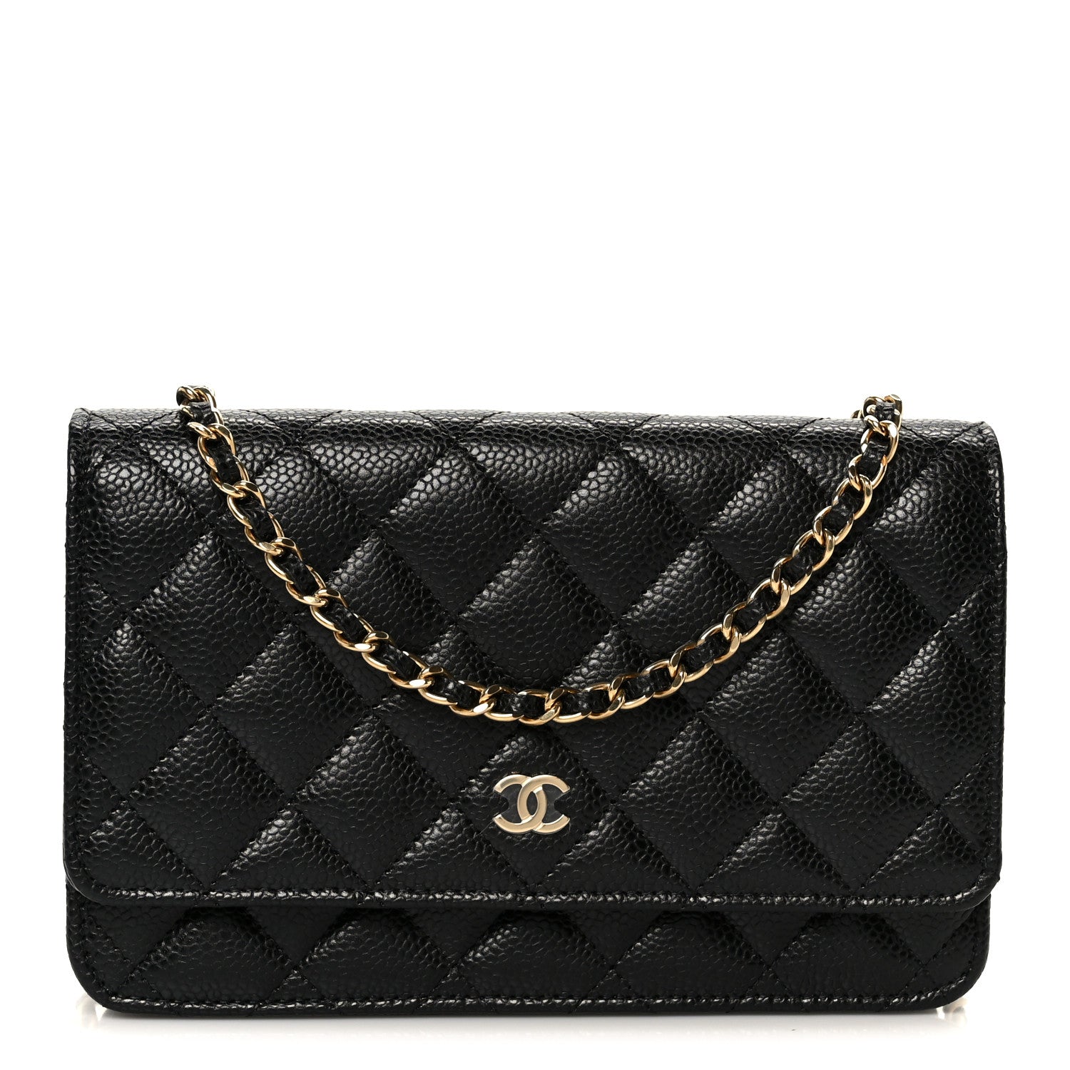 Chanel Caviar Quilted Wallet On Chain WOC Black 1 of 12
