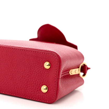 Louis Vuitton Taurillon Mini Capucines Scarlet 9 of 10