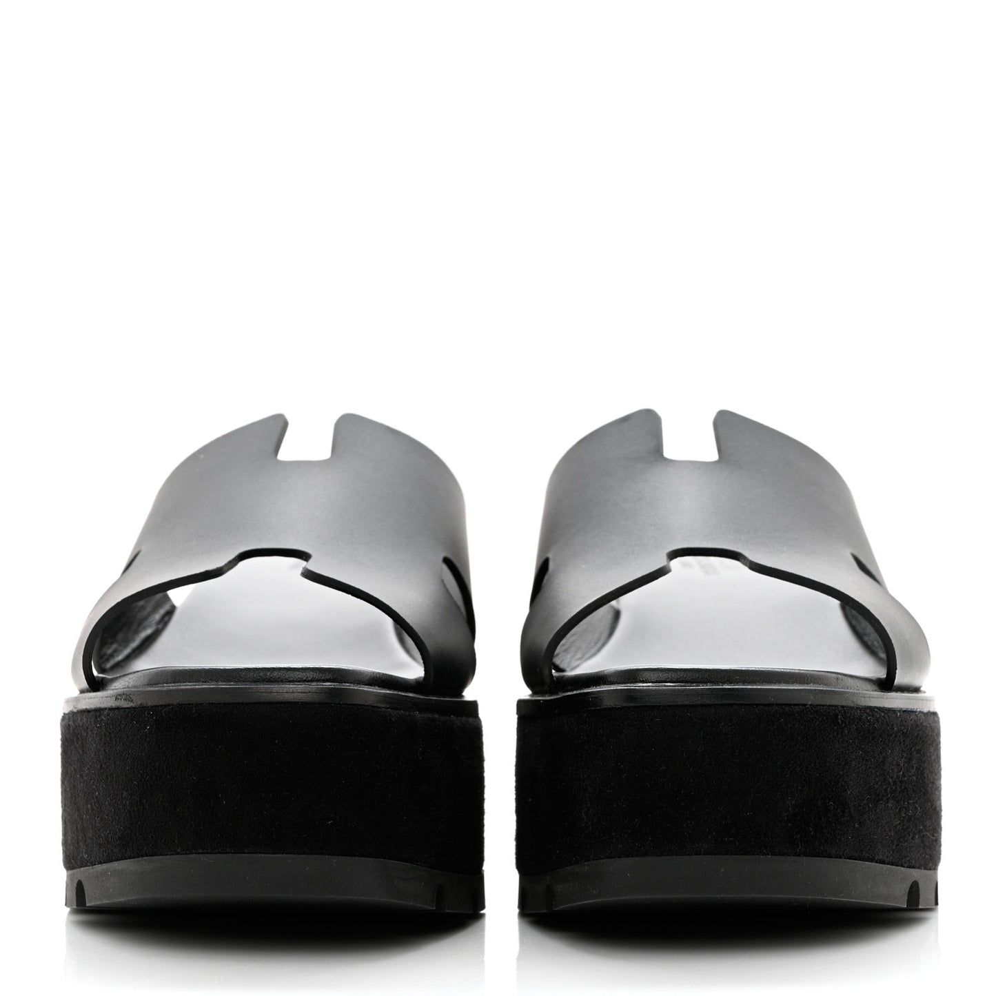 Calfskin Suede Eze 30 Sandals 38 Black
