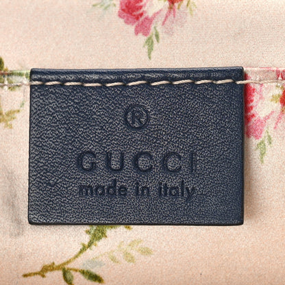 Gucci Denim Matelasse Mini Pearly GG Marmont Shoulder Bag Blue 6 of 13