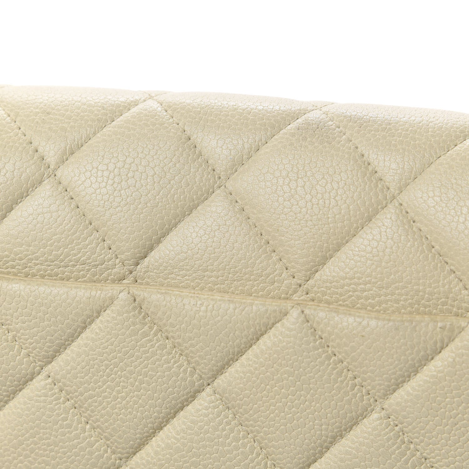 Chanel Caviar Quilted Medium Single Flap Ivory 10 of 14