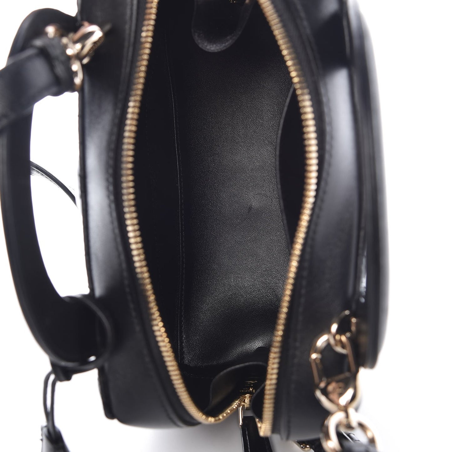 Lambskin Cannage Lily Tote Black