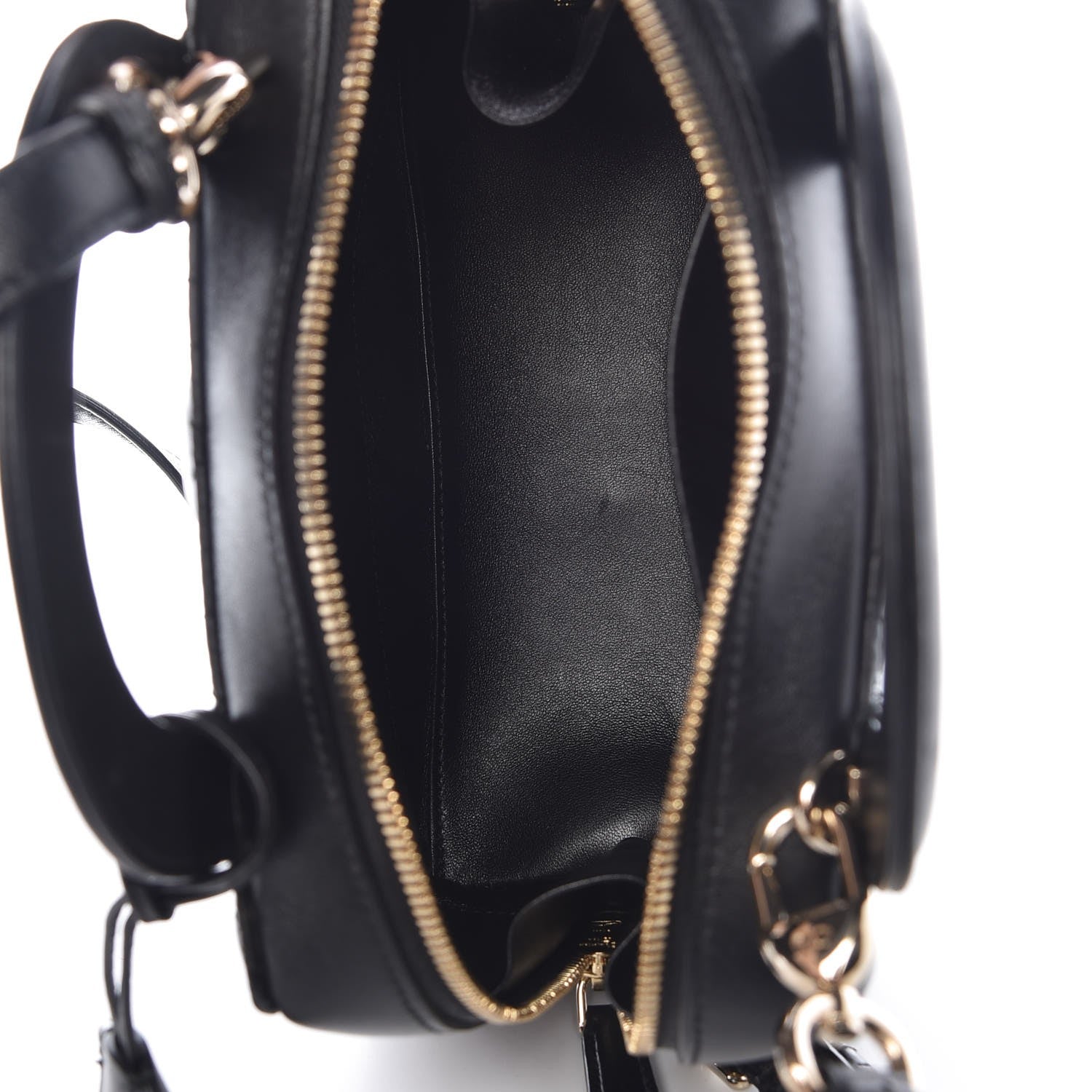 Christian Dior Lambskin Cannage Lily Tote Black 5 of 7