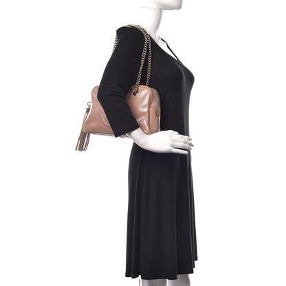 Gucci Soft Patent Small Soho Bowler Dark Cipria 2 of 11