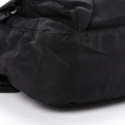 Prada Tessuto Nylon Single Buckle Messenger Bag Black 11 of 13
