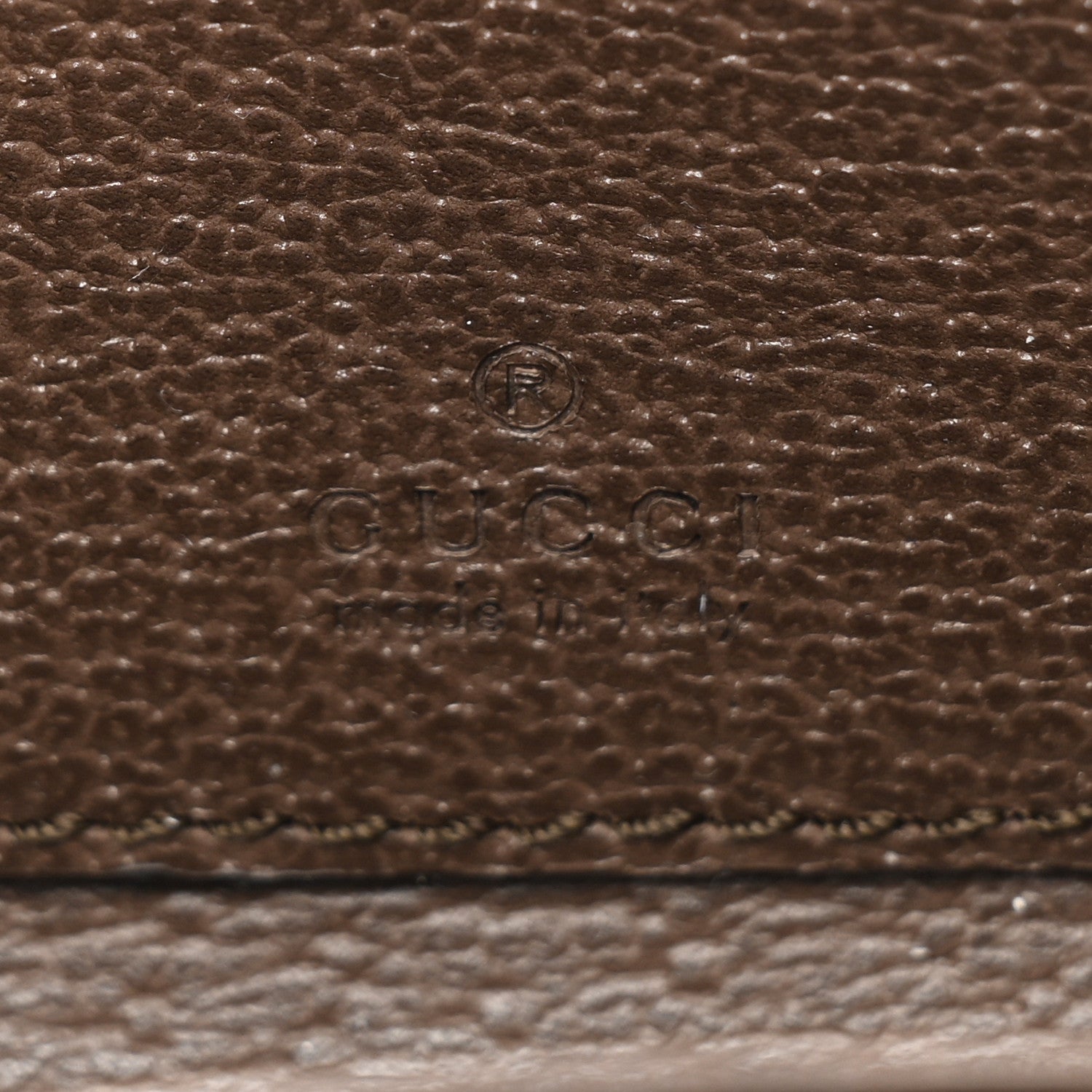 Gucci GG Supreme Monogram Textured Dollar Calfskin Web Ophidia Zip Around Card Case Wallet Beige Ebony New Acero 6 of 10
