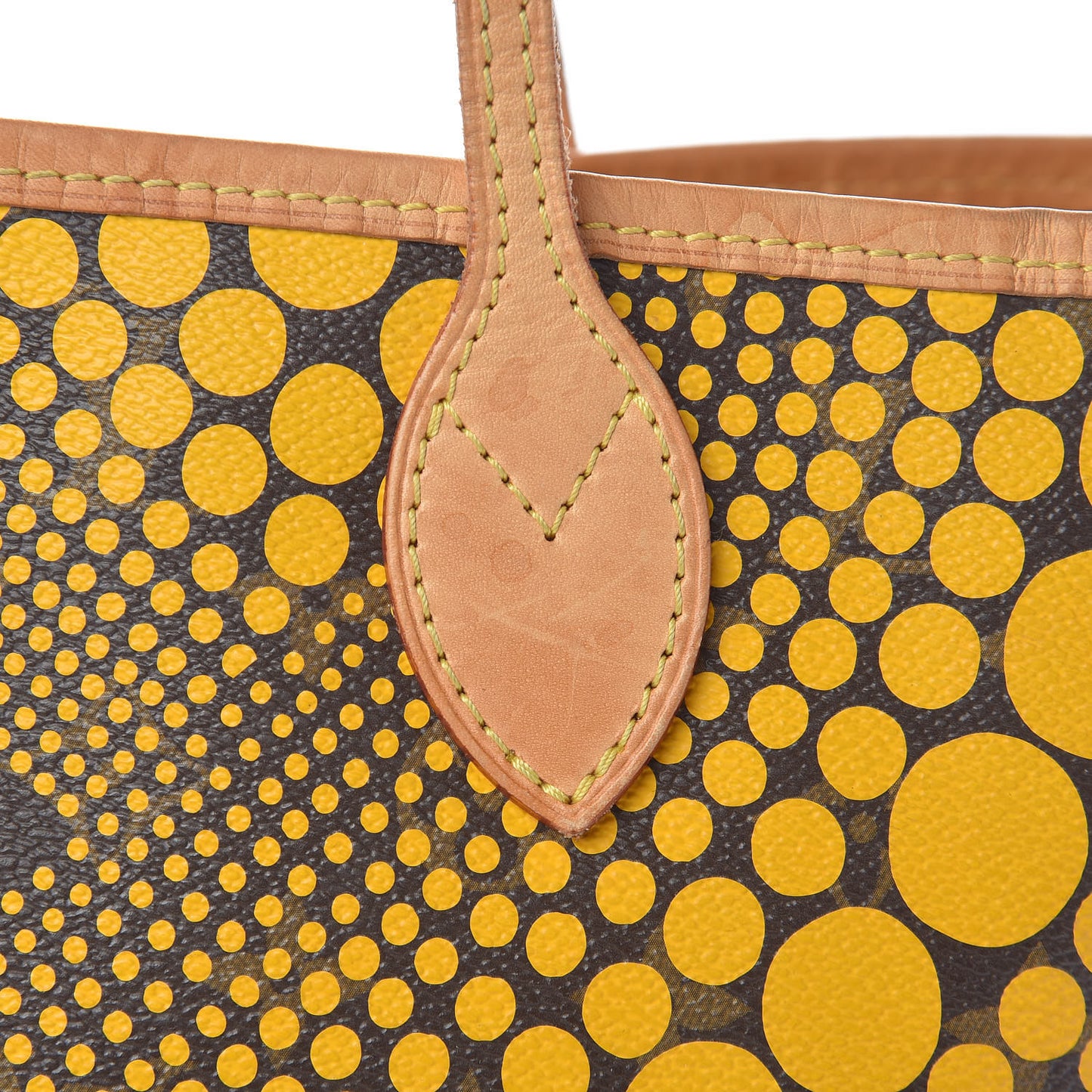 Monogram Kusama Waves Neverfull MM Yellow