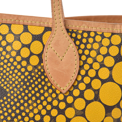 Louis Vuitton Monogram Kusama Waves Neverfull MM Yellow 10 of 19
