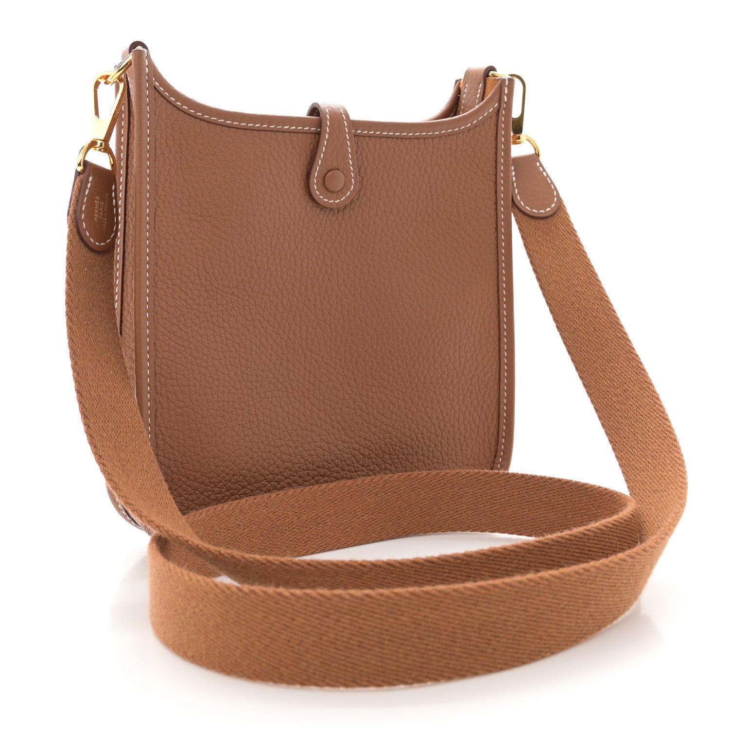 Hermes Taurillon Clemence Evelyne TPM Gold 3 of 12