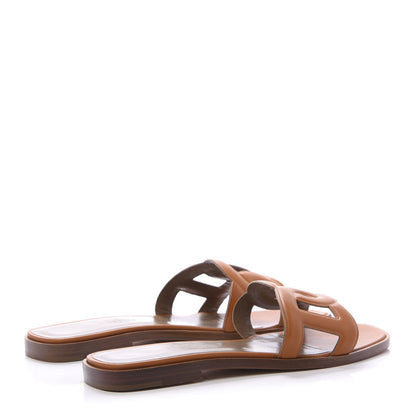 Hermes Calfskin Omaha Sandals 36 Gold 4 of 7