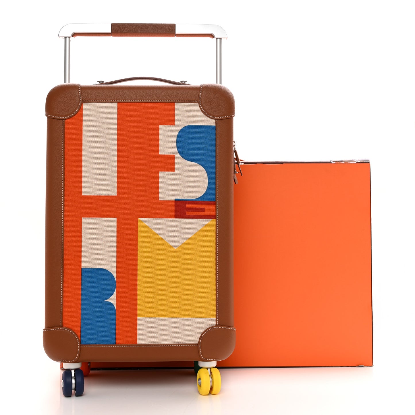 Canvas Taurillon Regate RMS Rolling Trolley Luggage Multicolor