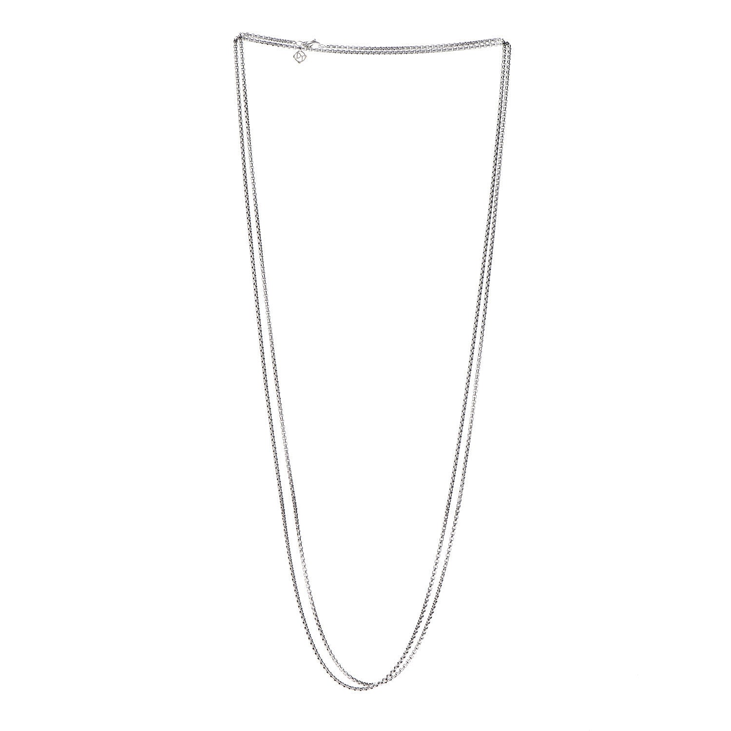David Yurman Sterling Silver 14K Yellow Gold 2.7mm Box Chain Necklace 72" 3 of 4