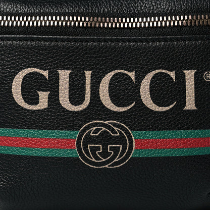 Gucci Grained Calfskin Small Logo Belt Bag Black 8 of 10