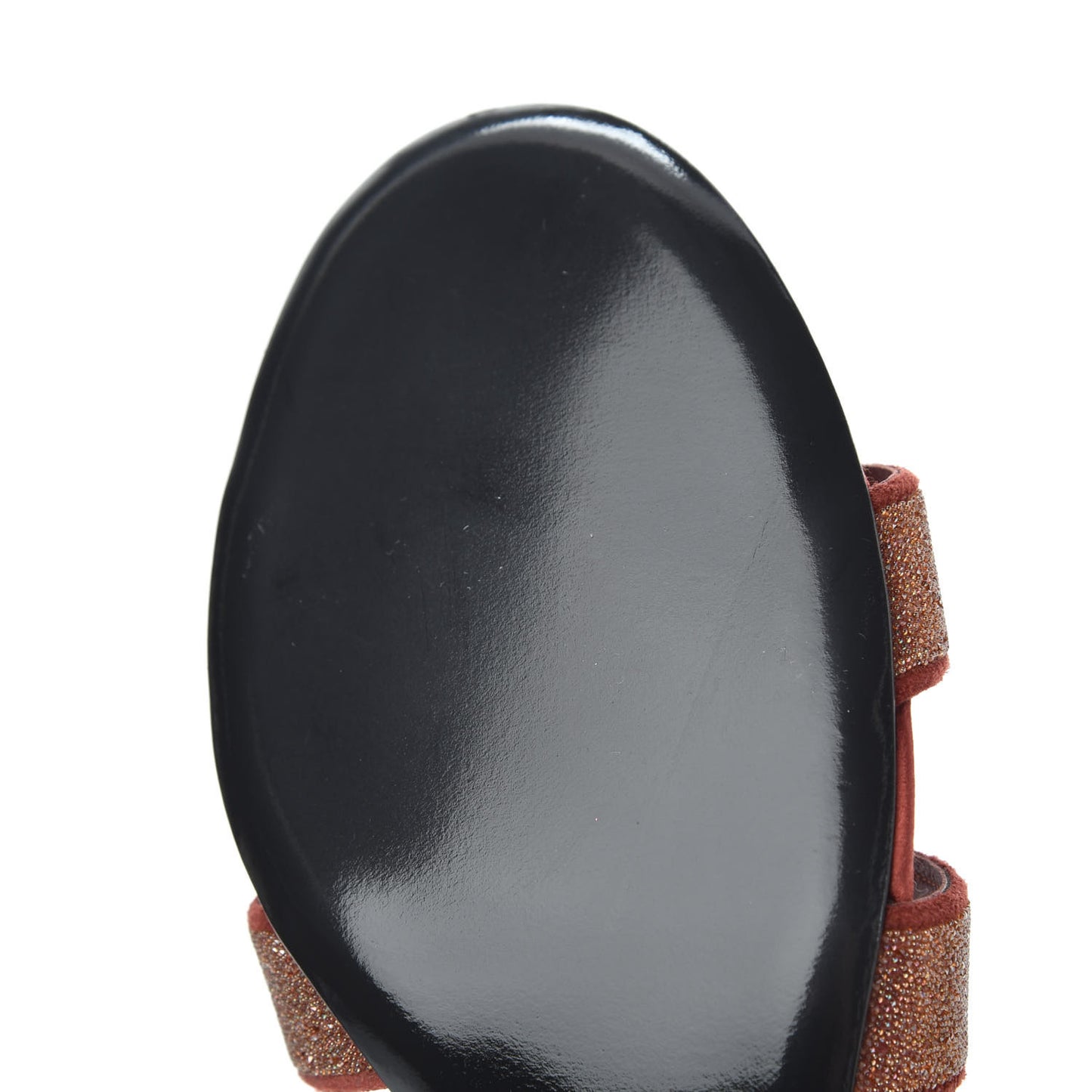 Suede Goatskin Crystal Powder Oasis Sandals 39 Rouge Tomette