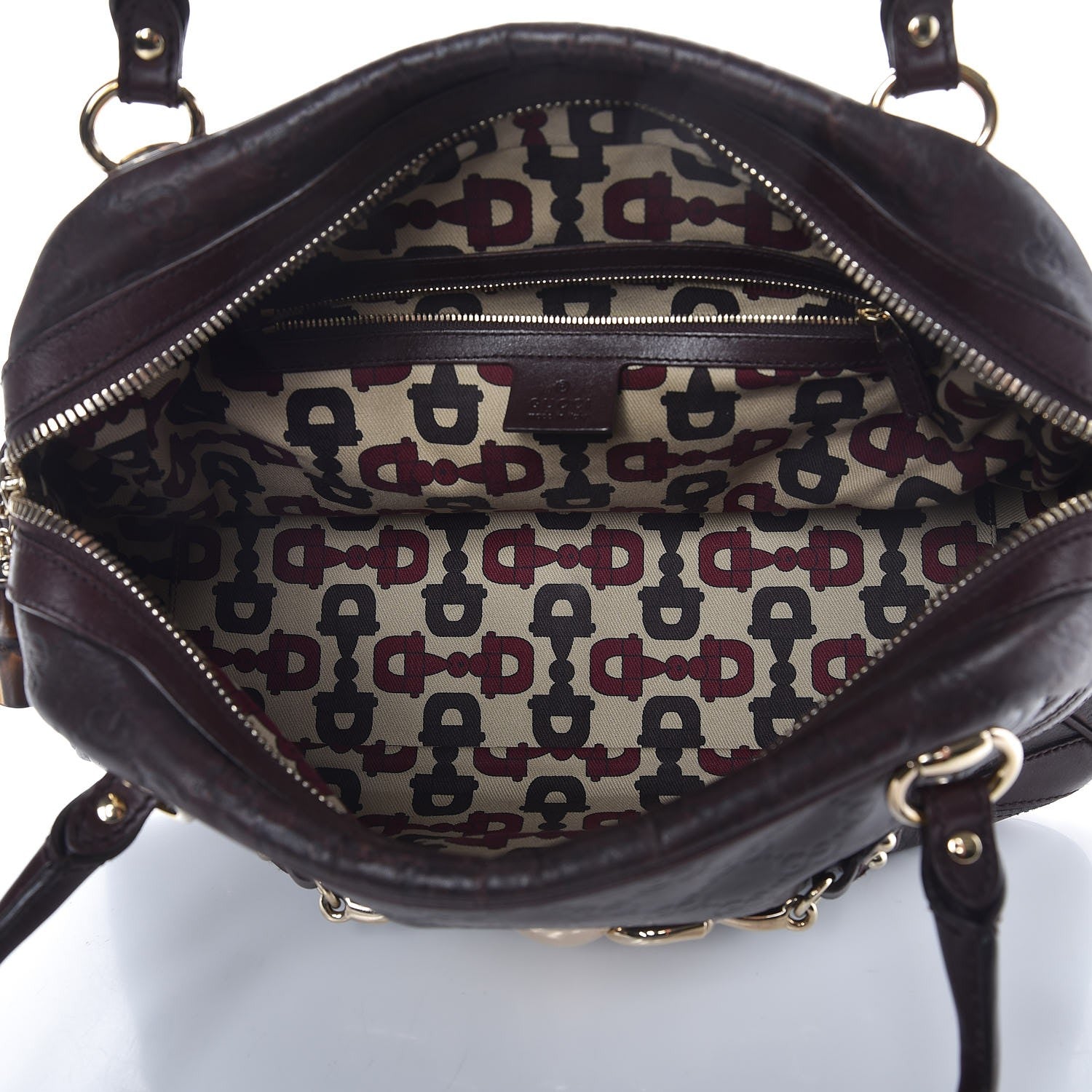 Gucci Guccissima Large Wave Boston Dark Brown 17 of 25
