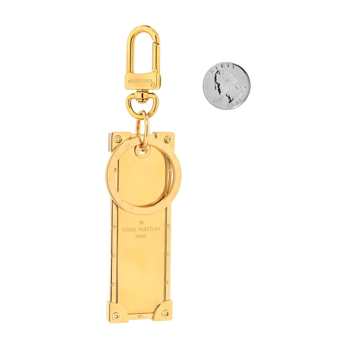Plexiglass Porte Cles Malle Prism Bag Charm Key Holder Yellow