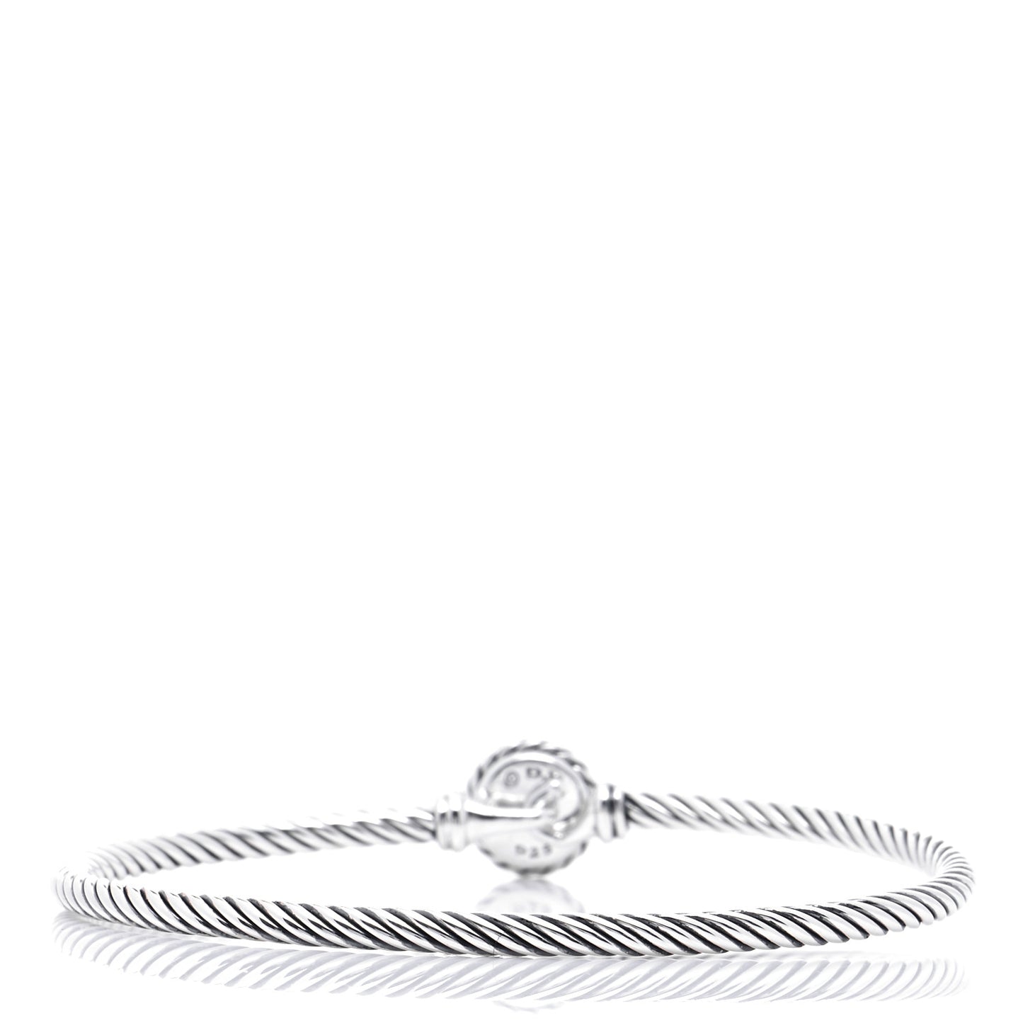 Sterling Silver Black Orchid 3mm Chatelaine Bracelet