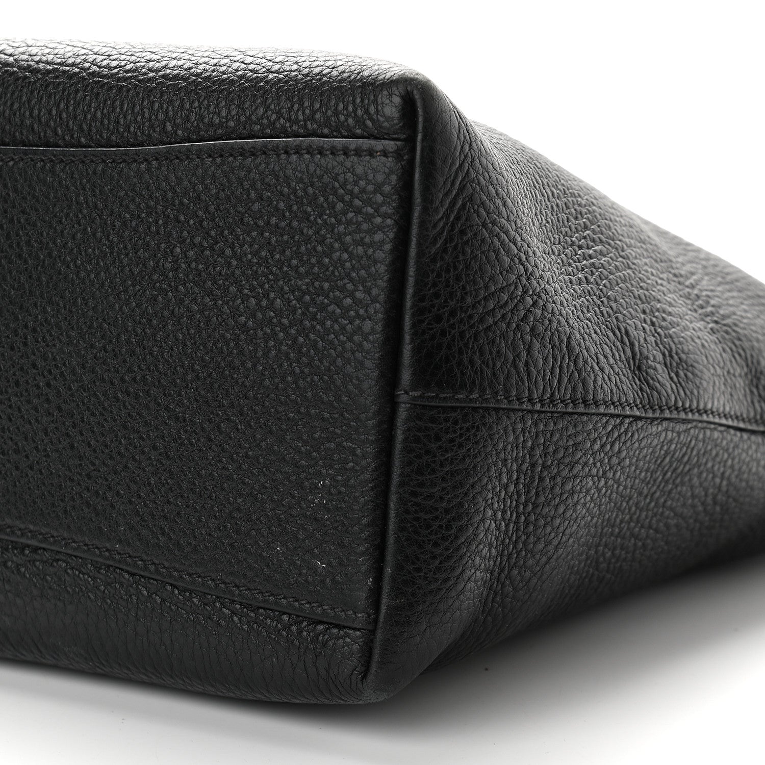 Prada Vitello Phenix Embossed Logo Tote Black 9 of 9