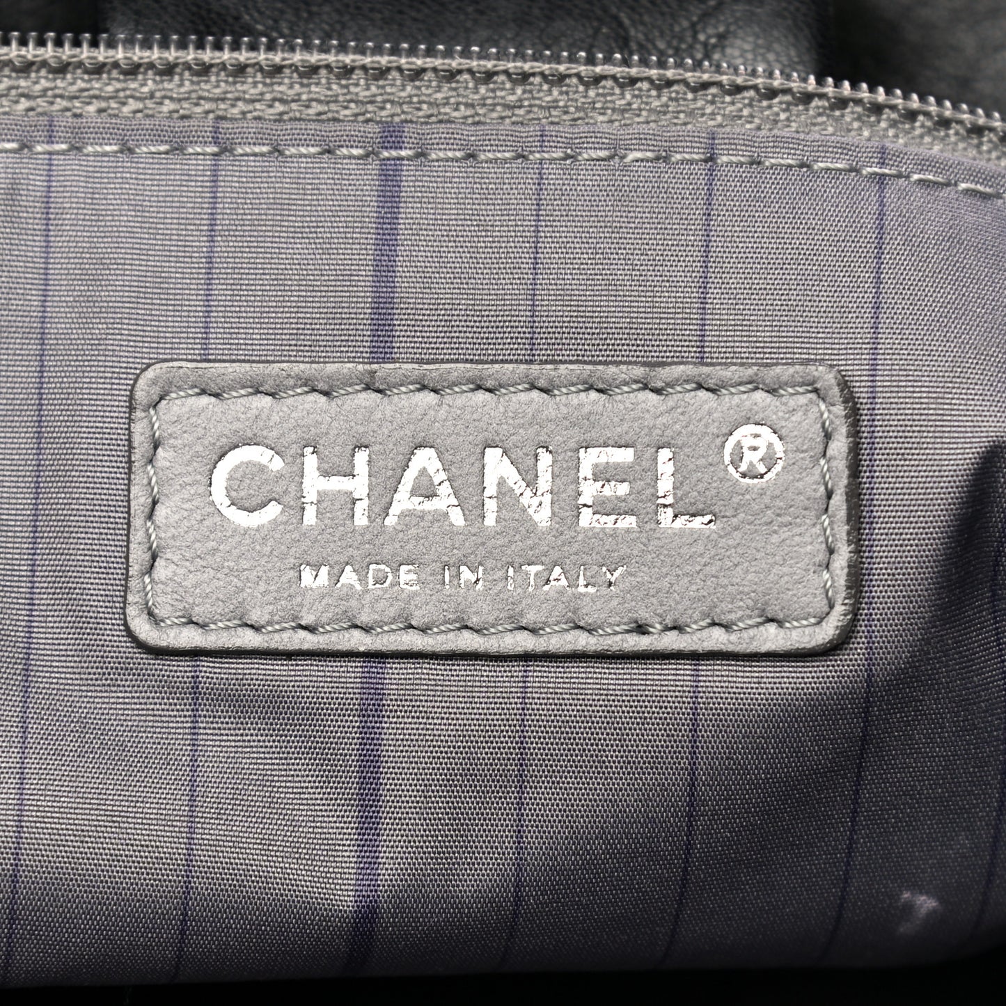 Lambskin Studded Accordion CC Flap Black