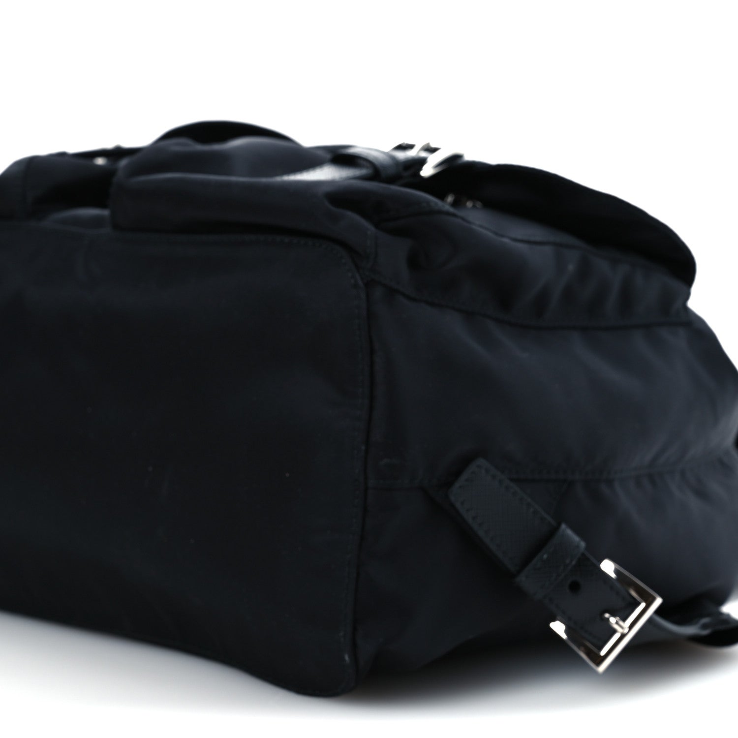 Prada Tessuto Nylon Saffiano Medium Backpack Black 12 of 16