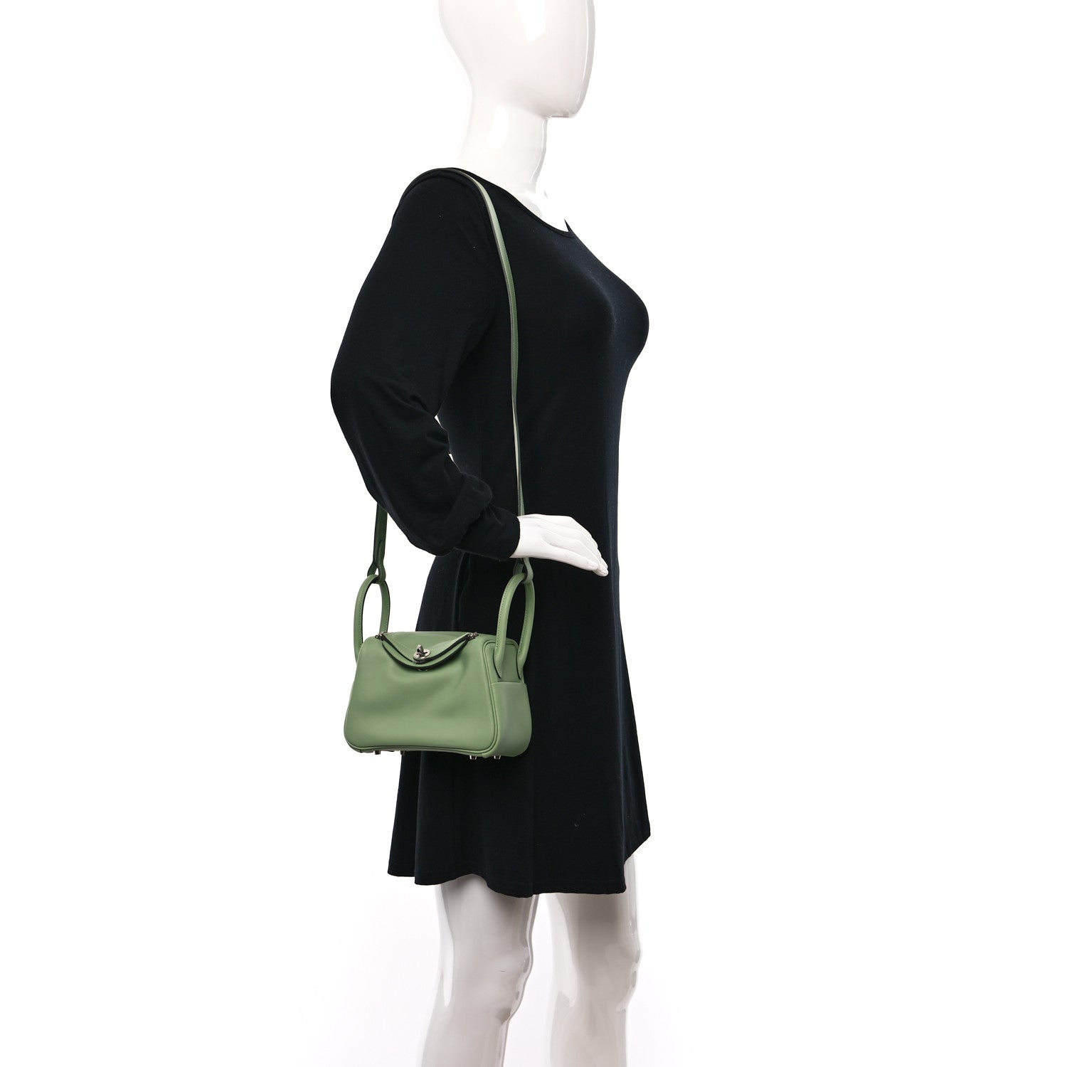 Hermes Swift Mini Lindy 20 Vert Criquet 2 of 9