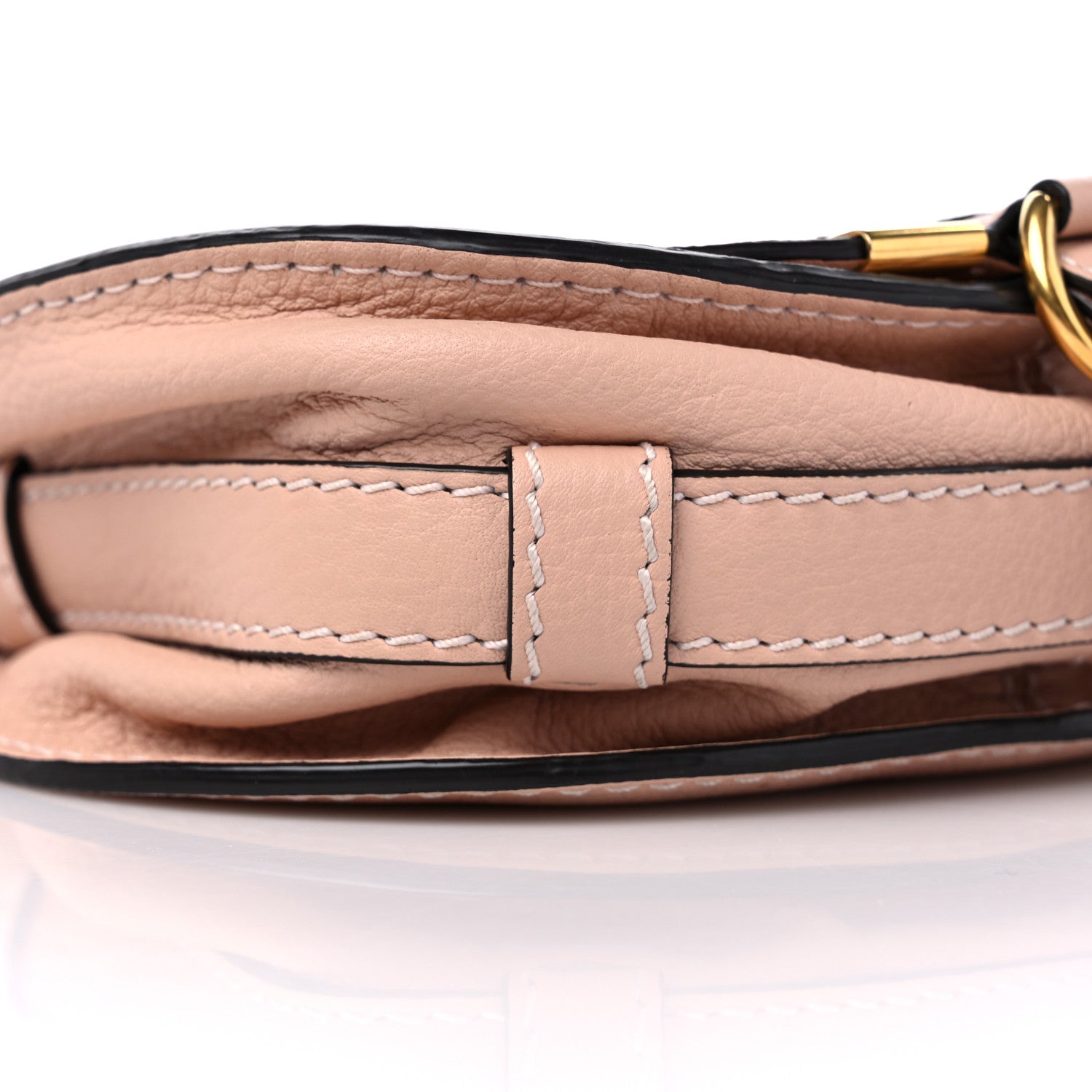 Chloe Grained Calfskin Small Marcie Saddle Bag Misty Lavender 7 of 9