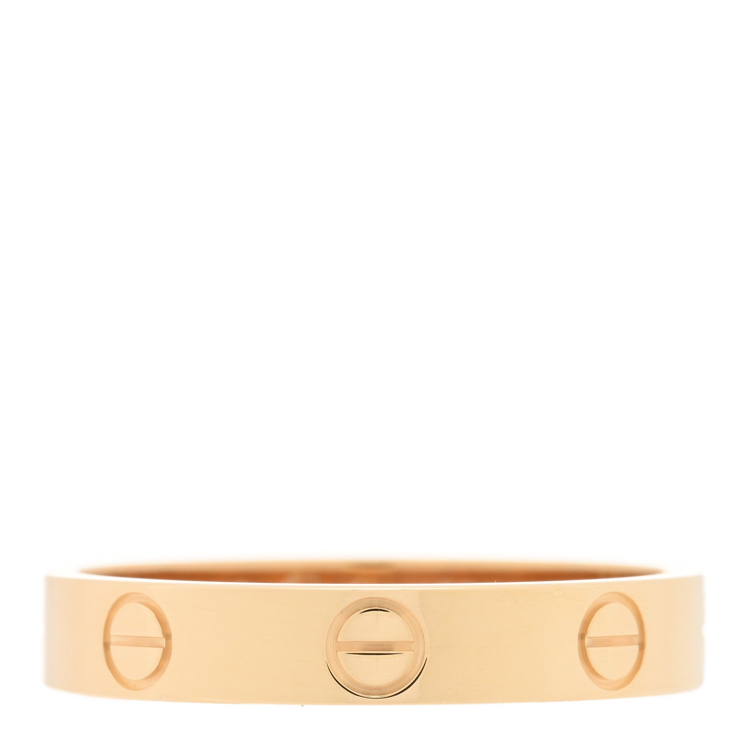 Cartier 18K Yellow Gold 3.5mm LOVE Wedding Band Ring 56 7.5 2 of 5