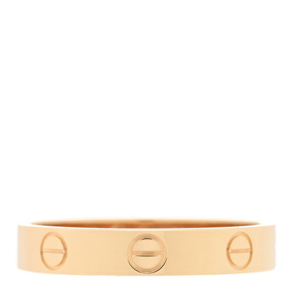 Cartier 18K Yellow Gold 3.5mm LOVE Wedding Band Ring 56 7.5 2 of 5