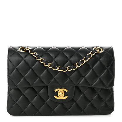Chanel Lambskin Quilted Small Double Flap Black 1 of 10