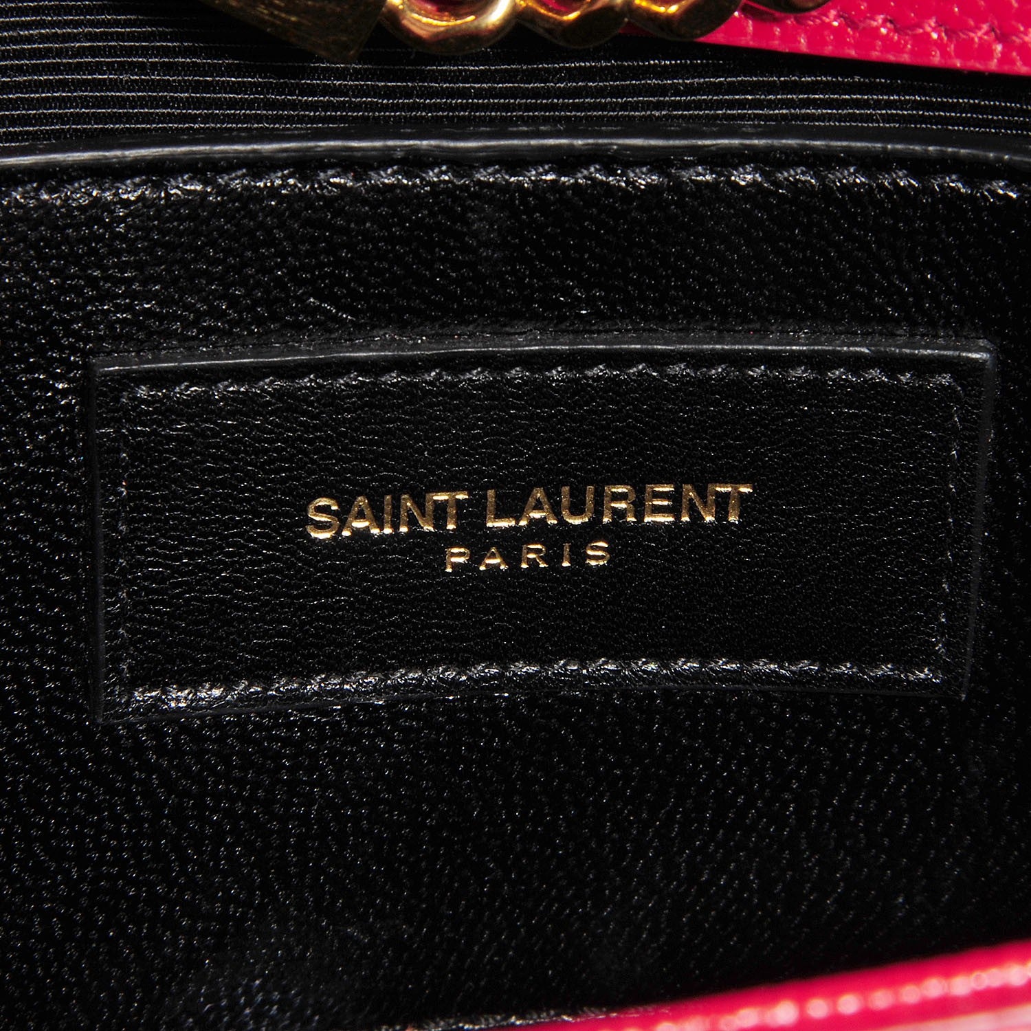 Saint Laurent Grain De Poudre Small Classic Monogram Satchel Lipstick Red 7 of 9