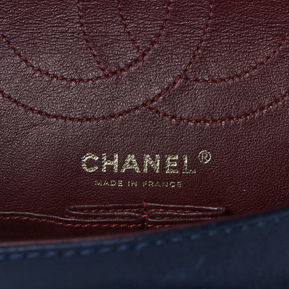 Chanel Distressed Patent Quilted 2.55 Reissue 226 Flap Navy 6 of 15