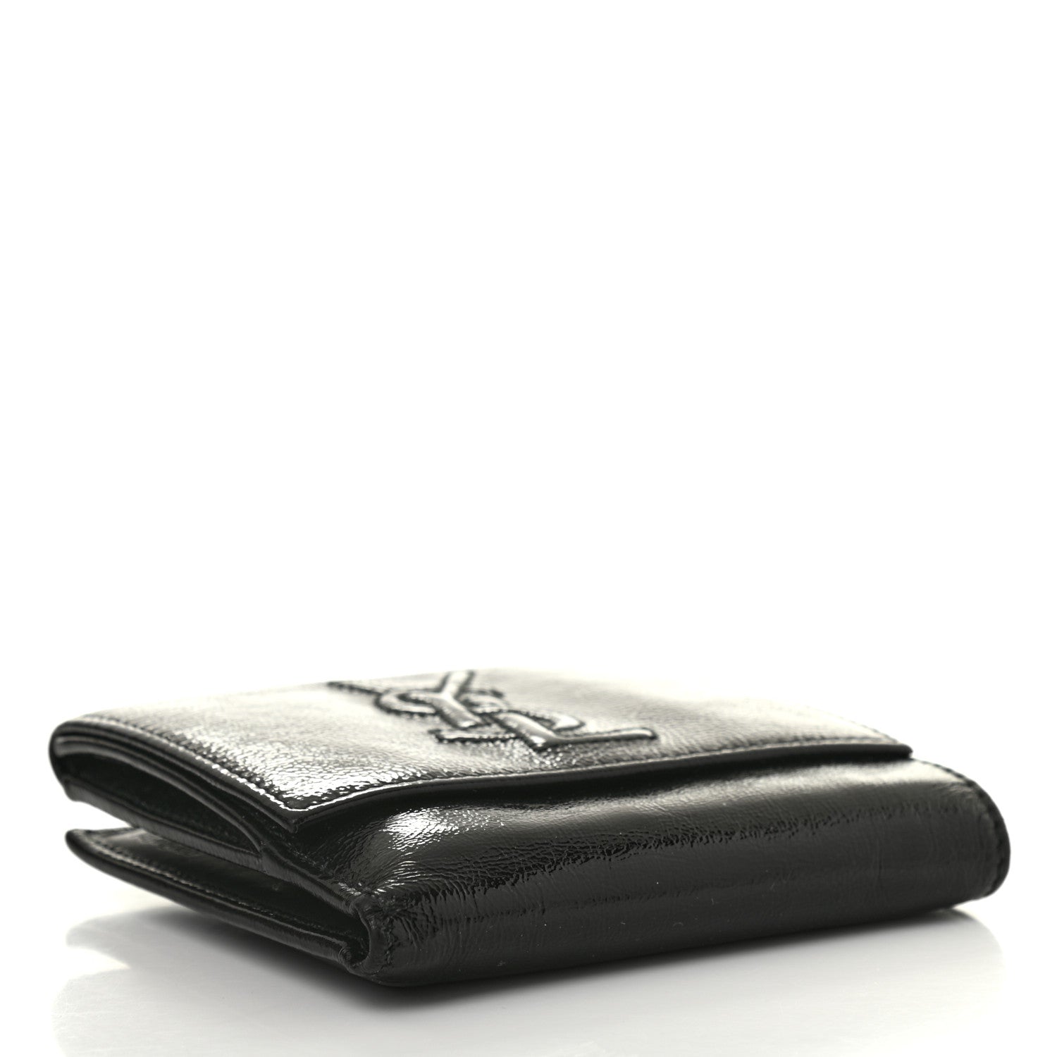 Saint Laurent Goatskin Belle de Jour French Wallet Black 4 of 18