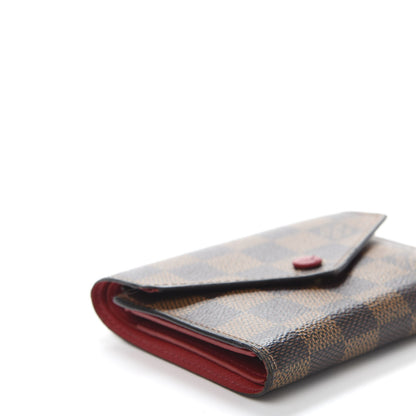 Louis Vuitton Damier Ebene Victorine Wallet Red 6 of 9