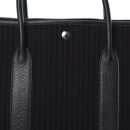 Hermes Ribbed Wool Negonda Garden Party MM 36 Black 8 of 13