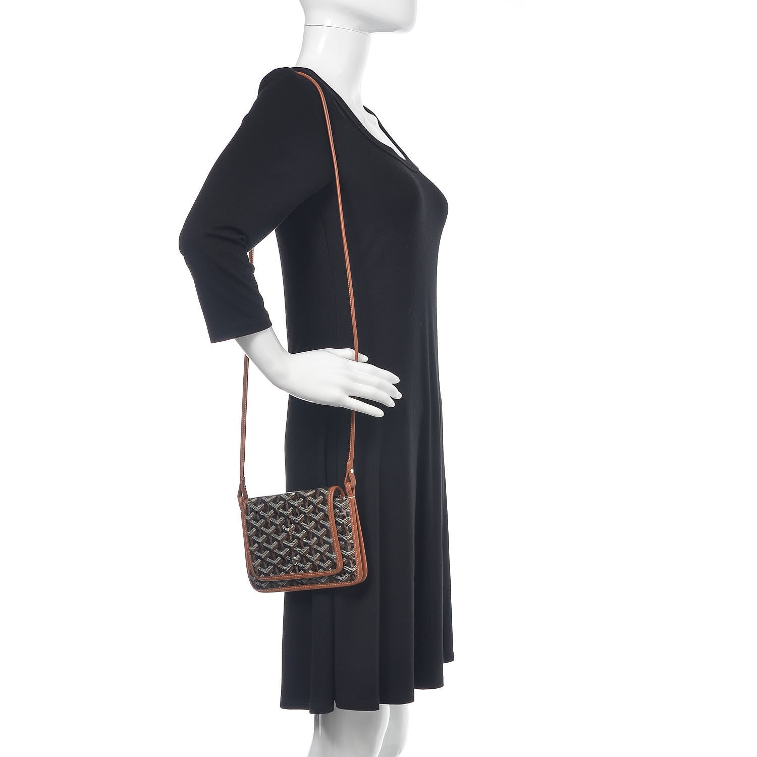 Goyard Goyardine Plumet Wallet Clutch Black Gold 2 of 9