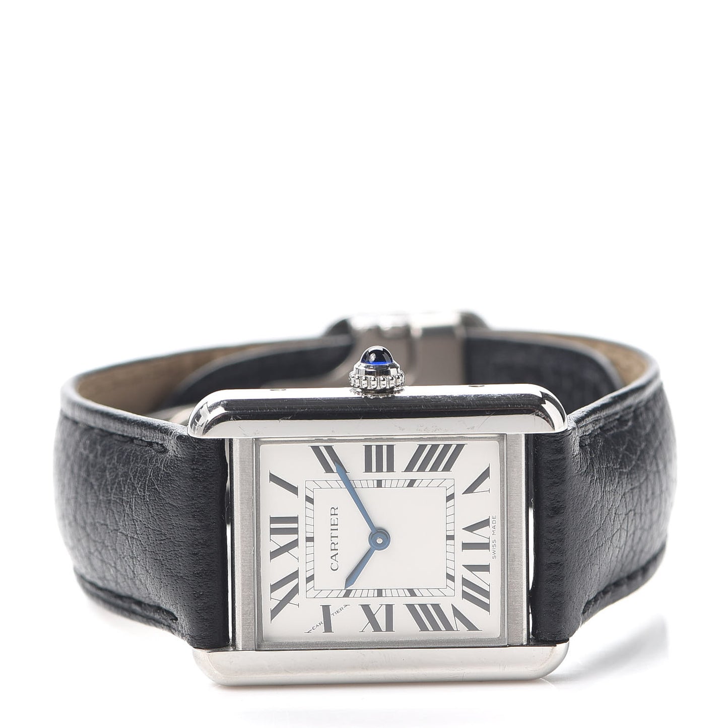 Stainless Steel Alligator 24mm Tank Solo Quartz Watch