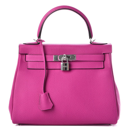 Hermes Togo Kelly Retourne 28 Rose Pourpre 1 of 38